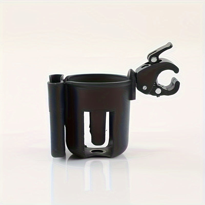 Universal Stroller Cup Holder with Phone Stand Heart-Shaped Durable ABS Easy to Install