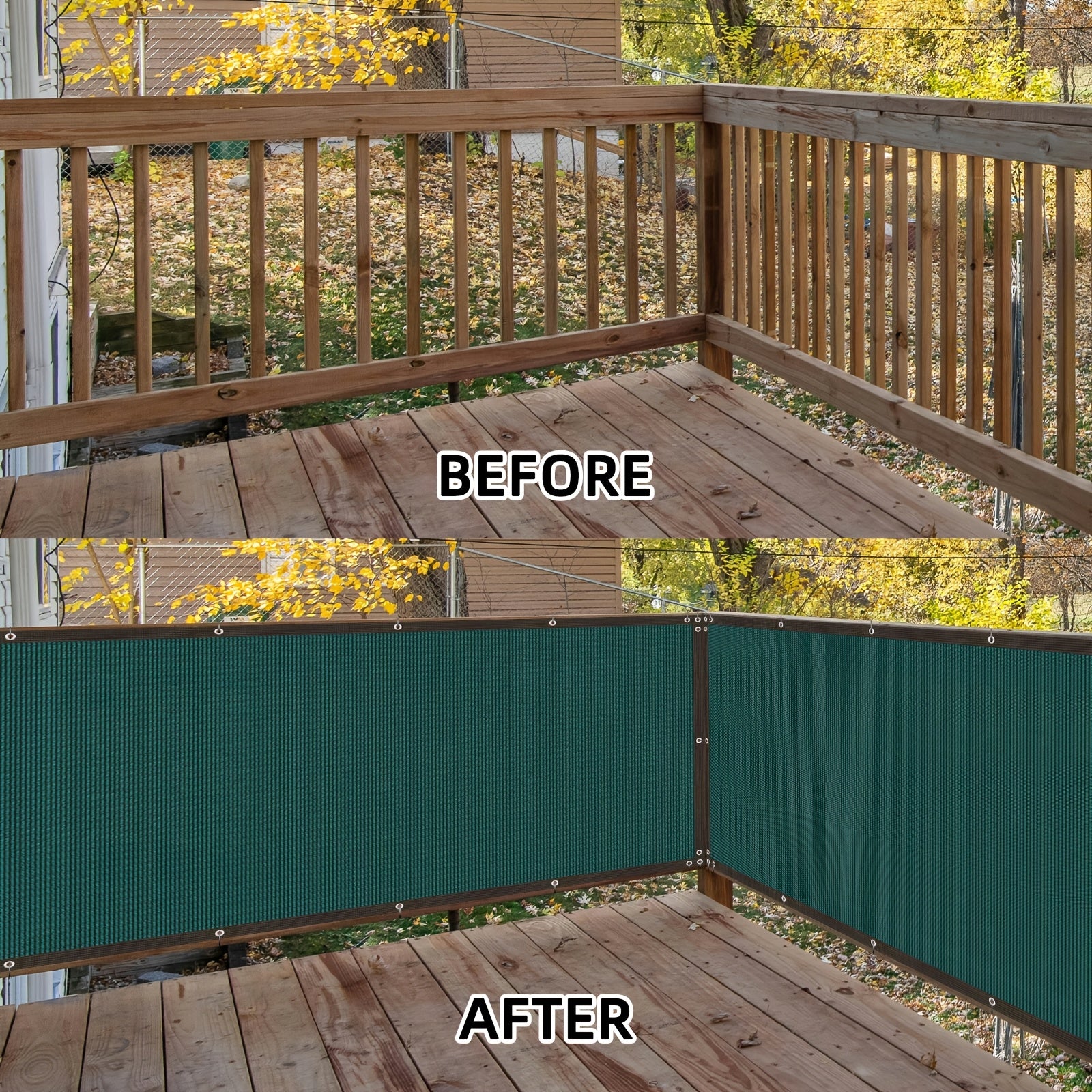 Pantalla de privacidad verde de alta resistencia para muros exteriores, jardines, patios y piscinas con bridas de cremallera