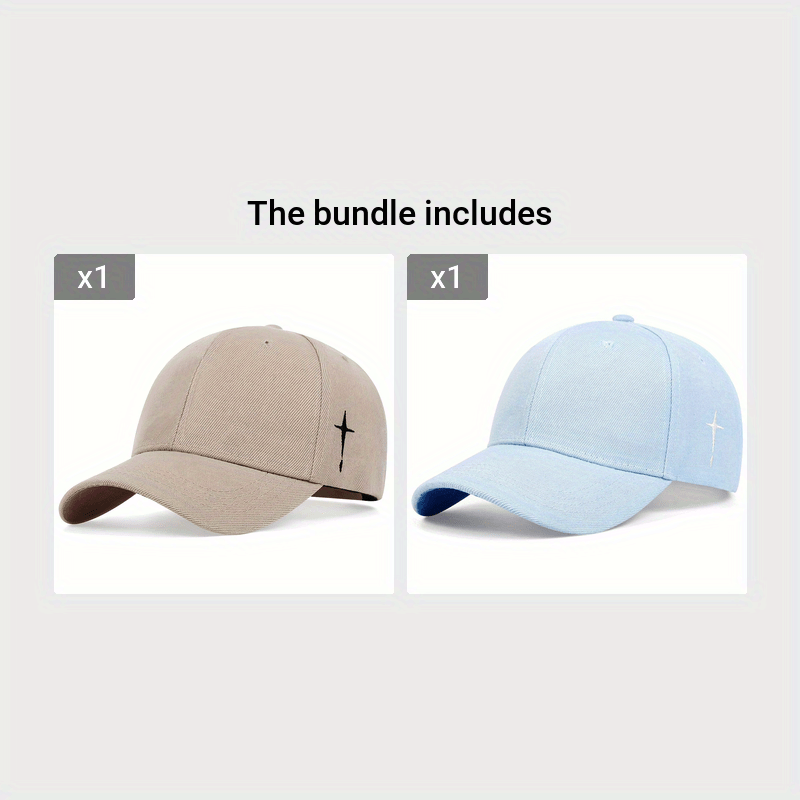 Men's Adjustable Cross Baseball Cap for Spring Summer Fall Gifts
