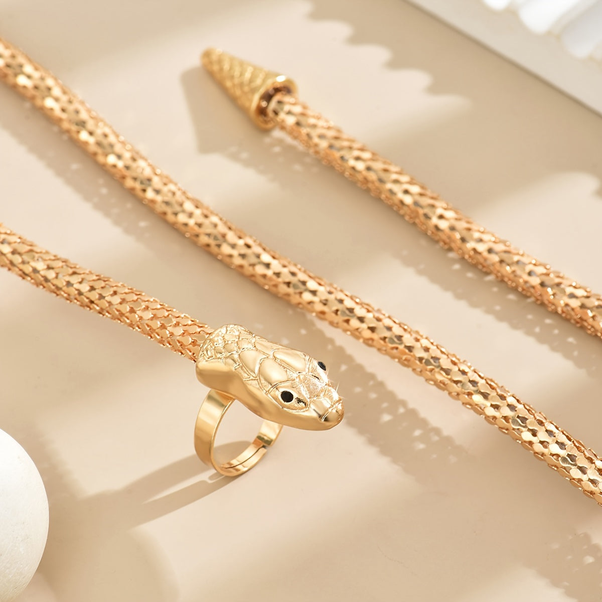 Gothic Hip-Hop Style Wrapable Rhinestone Finger Ring Bracelet for Men Women