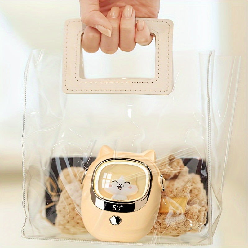 USB-Powered Hand Warmer with Digital Screen 3000mAh Battery for Outdoor Use