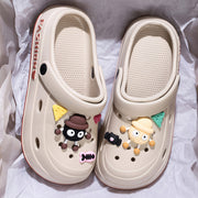 Women's Comfortable EVA Indoor and Outdoor Clogs with Charcoal Pendant