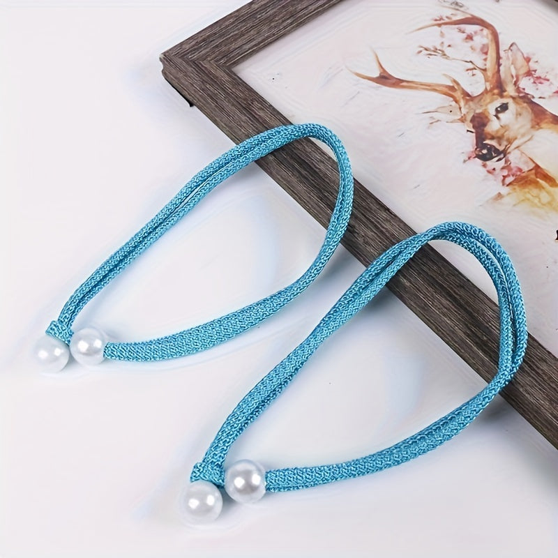 2 ta sozlanadigan bog'lovchi lenta parda bog'ichlari to'plami, uy, ofis va mehmonxona deraza bezaklari uchun ideal; zamonaviy va qulay parda kliplari