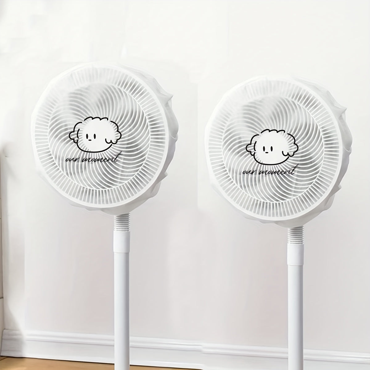 Funda de polvo con diseño de ángel adorable para ventilador eléctrico con impresión "Nuestro momento" Soporte vertical para uso doméstico