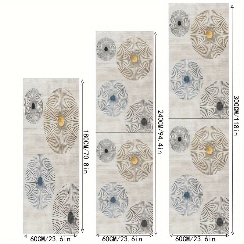 Мягкий утолщённый кухонный коврик, обладающий противоскользящими и маслостойкими свойствами. Этот водонепроницаемый коврик также устойчив к грязи, что облегчает его стирку в стиральной машине. Идеально подходит для входа, кухни, гостиной, прачечной или