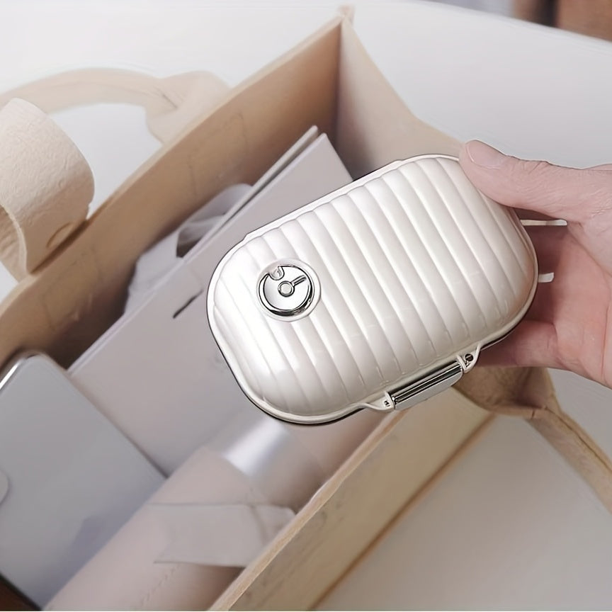 Organizador de pastillas portátil de 7 días con tapa para viajes, oficina y almacenamiento en el hogar