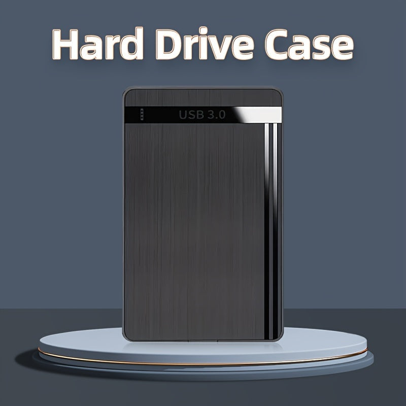 Black 2.5-Inch External Hard Drive Enclosure USB 3.0 for HDD SSD