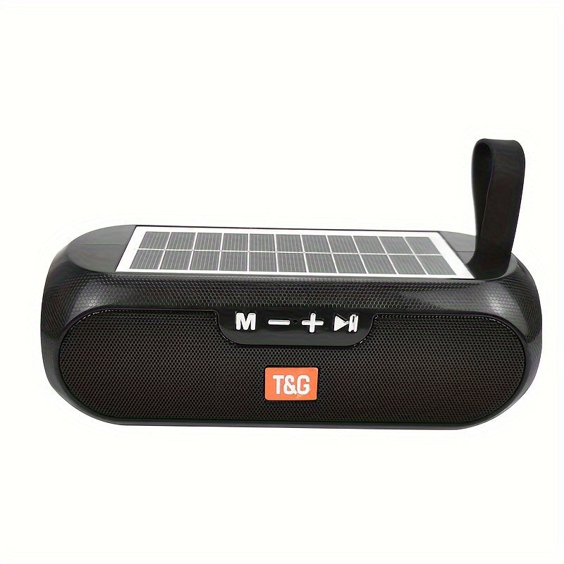 Wireless Solar Speaker with 10W Power, IPX-4 Water Resistance, Bluetooth FM Radio