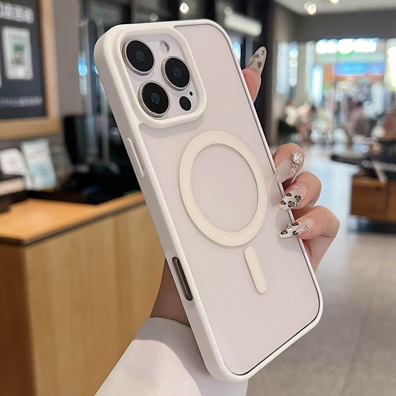 Transparent iPhone 13 Pro Max Case with Anti-Drop Protection and Magsafe Compatibility