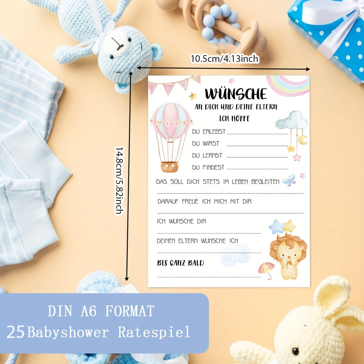 Paquete de 25 tarjetas de predicción y consejos para la ducha multilingües, tarjetas de juego para fiestas para mayores de 14 años