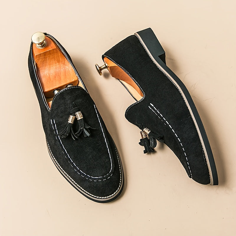 Men's Lightweight Tassel Loafers Slip-On Casual Shoes for Business Office Spring Summer Autumn
