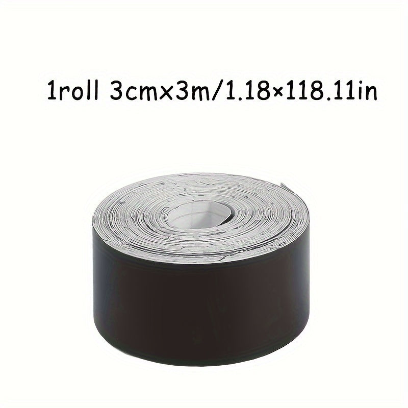 Avtomobil ichki bezak chizig'i mat qora vinil qoplama filmi, 3/5/7/10 sm