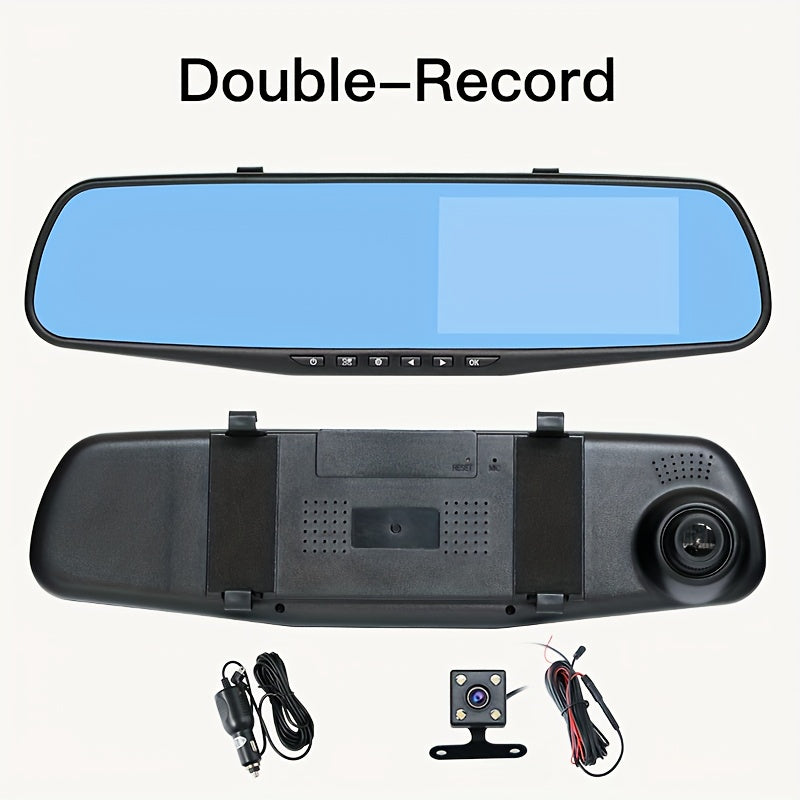 1080P HD Dash Cam with Night Vision and Rear Camera 64GB Storage Parking Monitoring