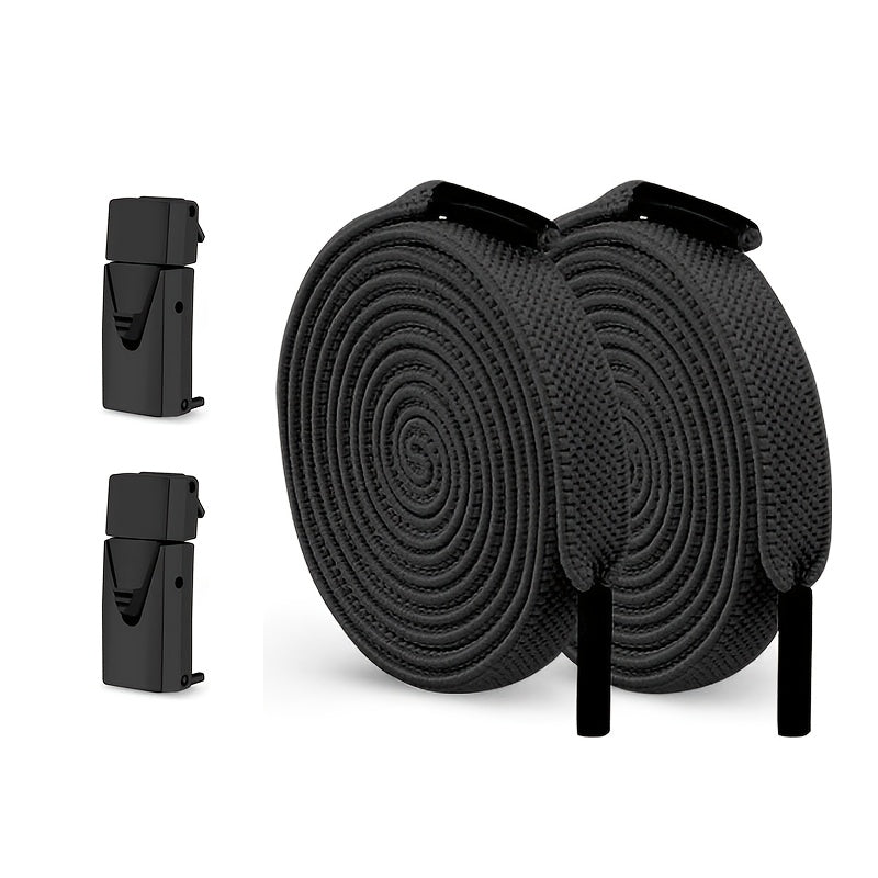 2-Pack Elastic No-Tie Shoe Laces for Sports and Casual Shoes