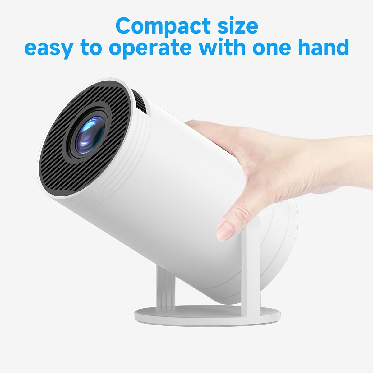 Portable 1080P Smart Projector with Android, 5G WiFi6, Auto Correction