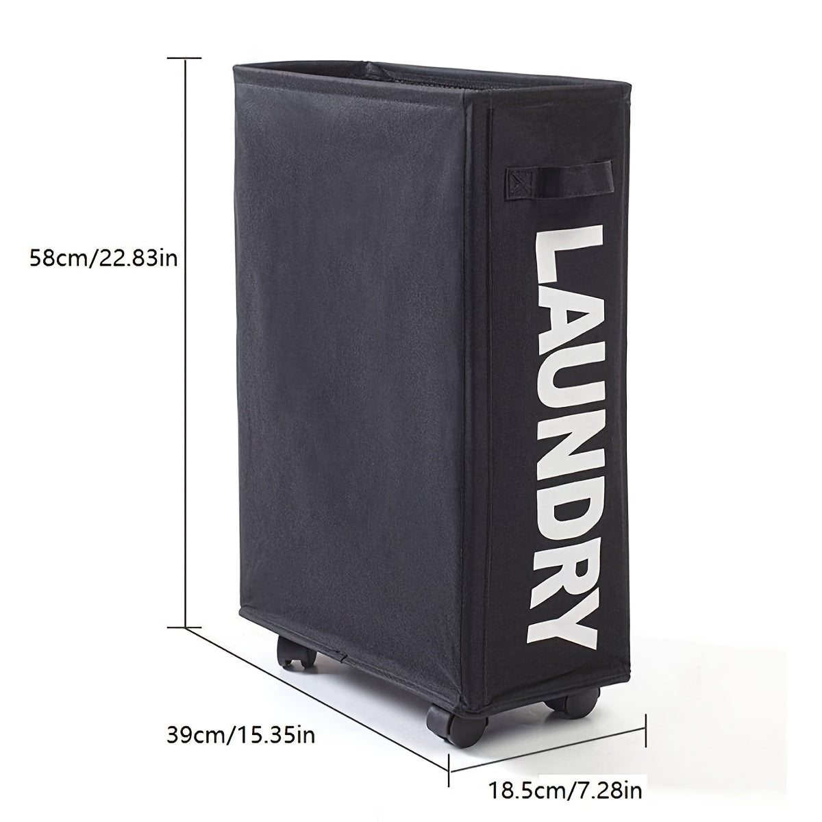 Laundry Basket with Wheels and Dustproof Mesh Cover for Clothes Transport and Sorting