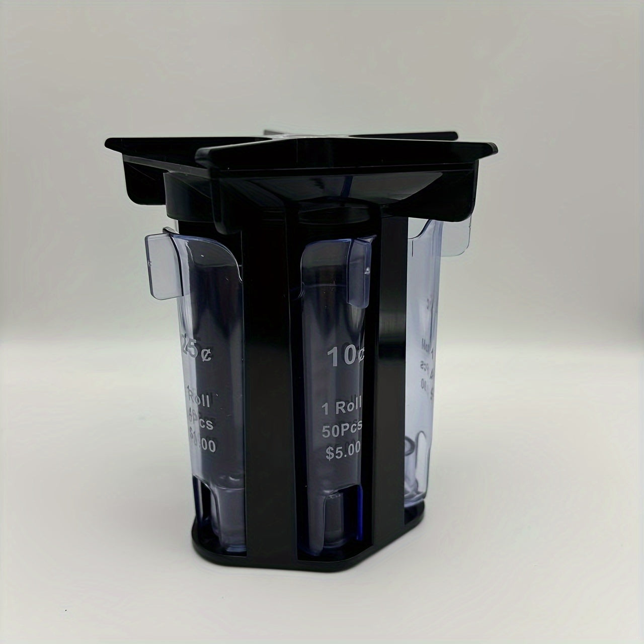 5-in-1 Coin Sorter Manual Counter with Compartments for Pennies Dimes Nickels and Dollars