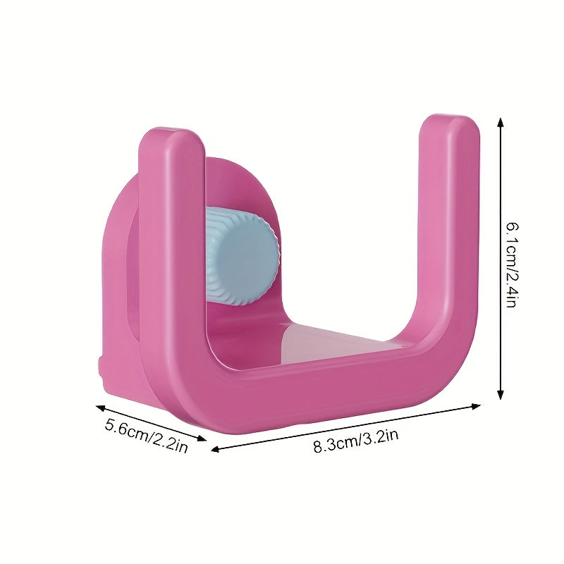 Стеллаж для тапочек в стиле дофамина, состоит из двух частей с присосками для легкой установки. Удобный дизайн также выполняет функции стеллажа для обуви, полки для туалета и настенного кронштейна без необходимости сверления отверстий.