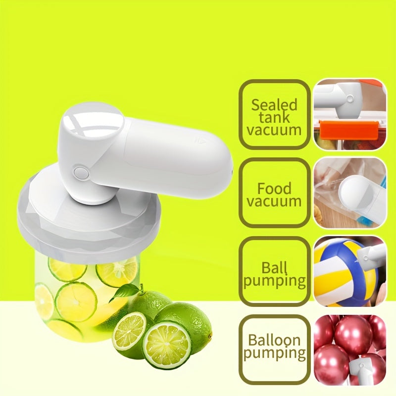 Qo‘l bilan ishlatiladigan vakuum nasosi, to‘ldirish uchun to‘palarni, qadoqlash uchun shishalarni va qulaylik yostiqlarini siqish uchun