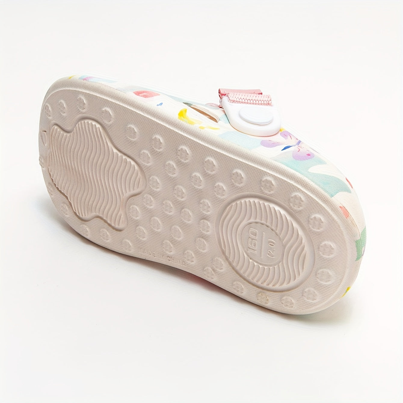 Kids Summer Sandals for Boys and Girls Non-Slip Quick-Dry EVA Flowers Low Top