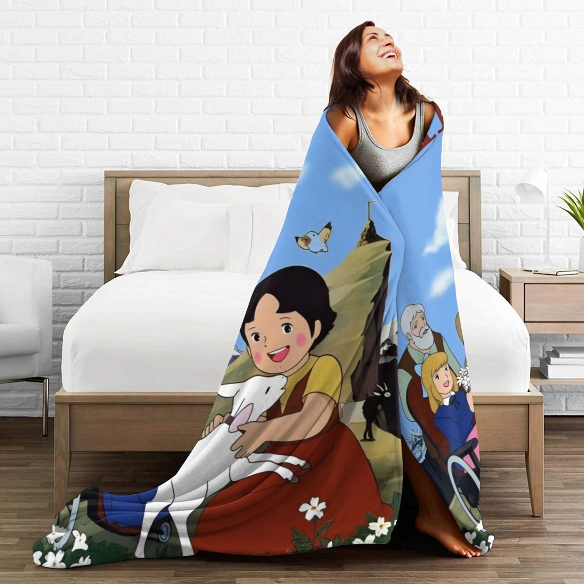 Soft Flannel Throw Blanket for Couch and Travel Cozy Home Decor Gift