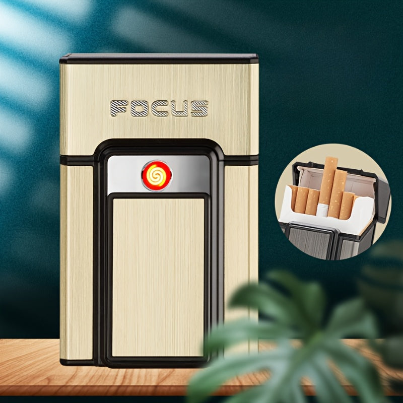 Men Portable Plastic Electric Cigarette Lighter USB Rechargeable