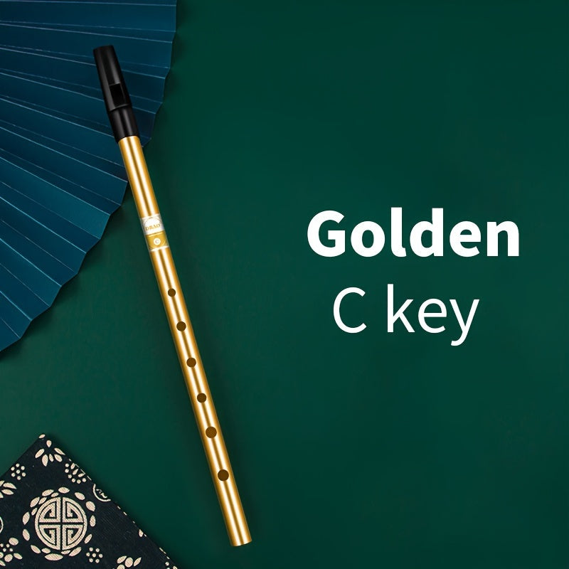 Alüminiy irlandiyalik ohang cho‘qqisi, C/D kalitida, 6 teshik va quti bilan