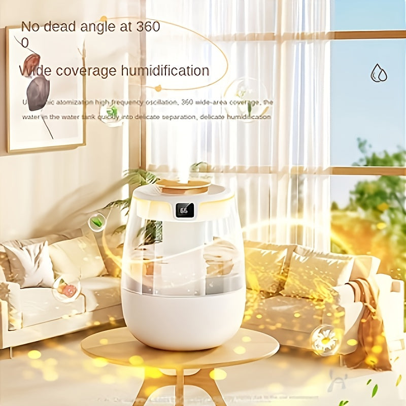Compact USB Humidifier with Dual Mist UV Sanitizer Night Light for Small Spaces