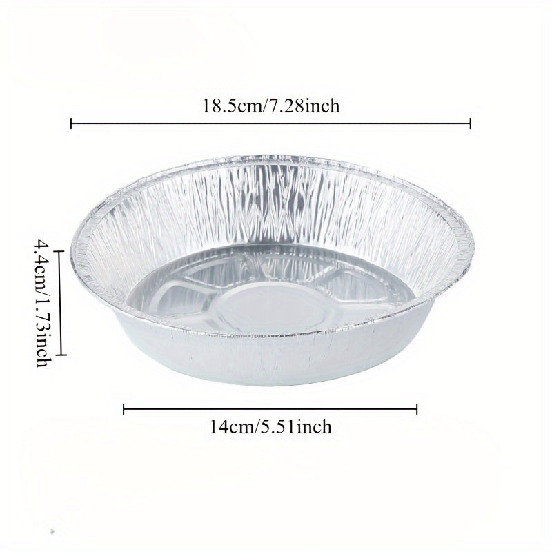 Pack de 10/20/30 bandejas de aluminio con tapas de domo de 7 pulgadas para asar y preparar comidas