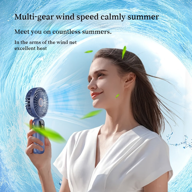Mini Portable Handheld Fan USB Rechargeable Silent Personal Cooler