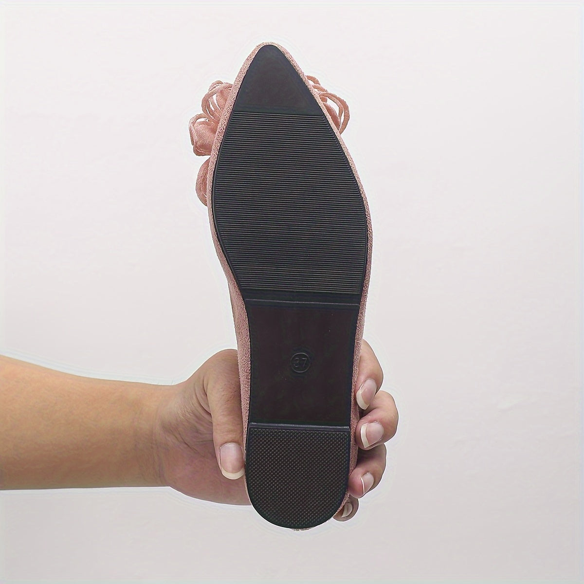 Women's Pink Flower Slip-On Flats Low Heel Summer Shoes