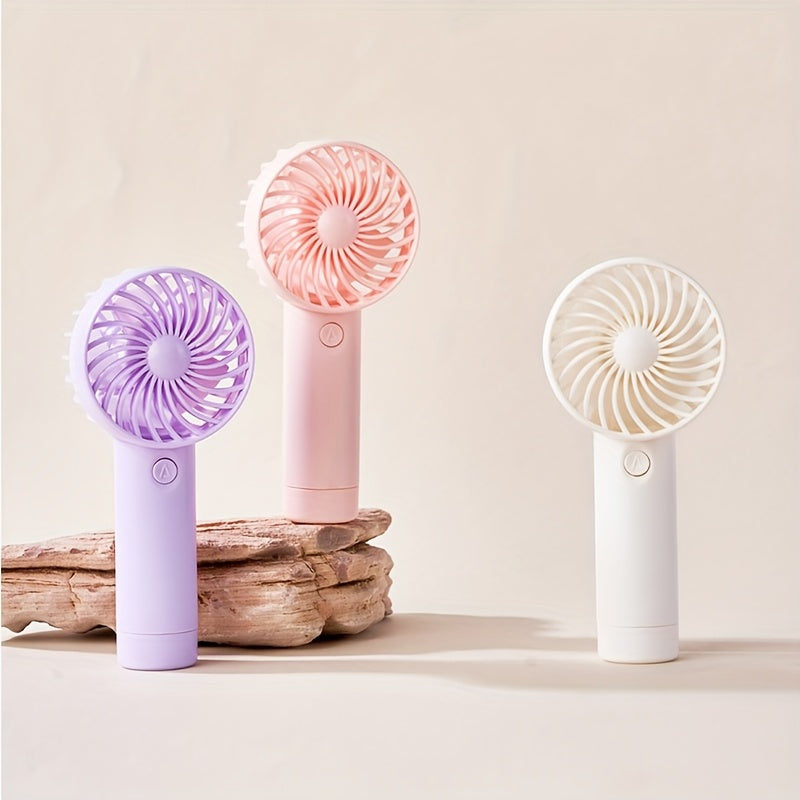 Mini Portable Fan Rechargeable USB Handheld Quiet Safe for Outdoor Office Travel