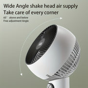 Table Fan with Remote Control Oscillation USB Power 10 Speeds Timer