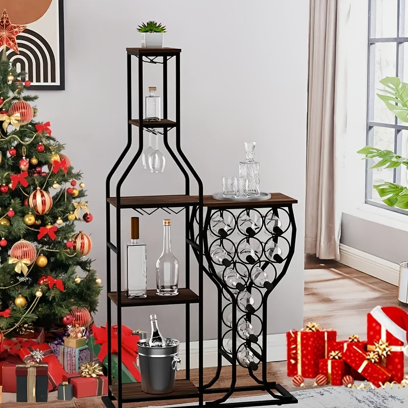 1 dona mustaqil ichkilik haydovchisi, po'lat tuzilmasiga mustahkam joyda o'rnatilishi mumkin. 11 shisha vino uchun non tokchasi, 5 qavatli erkin turuvchi vino tokchasi va shisha ushlagich, uy bar.