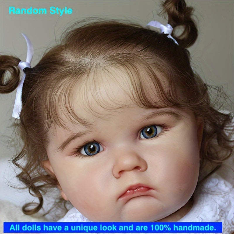 24-Inch Realistic Reborn Baby Doll with Soft Vinyl Body 3D-Paint Skin for Girls