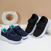 Boys Breathable Casual Sports Shoes Solid Color Fabric Sneakers for Kids