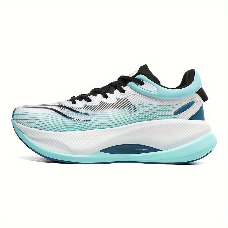 Lightweight Striped Running Shoes for Men and Women Breathable Fabric Rubber Sole Low Top Sneakers for Indoor Outdoor Sports