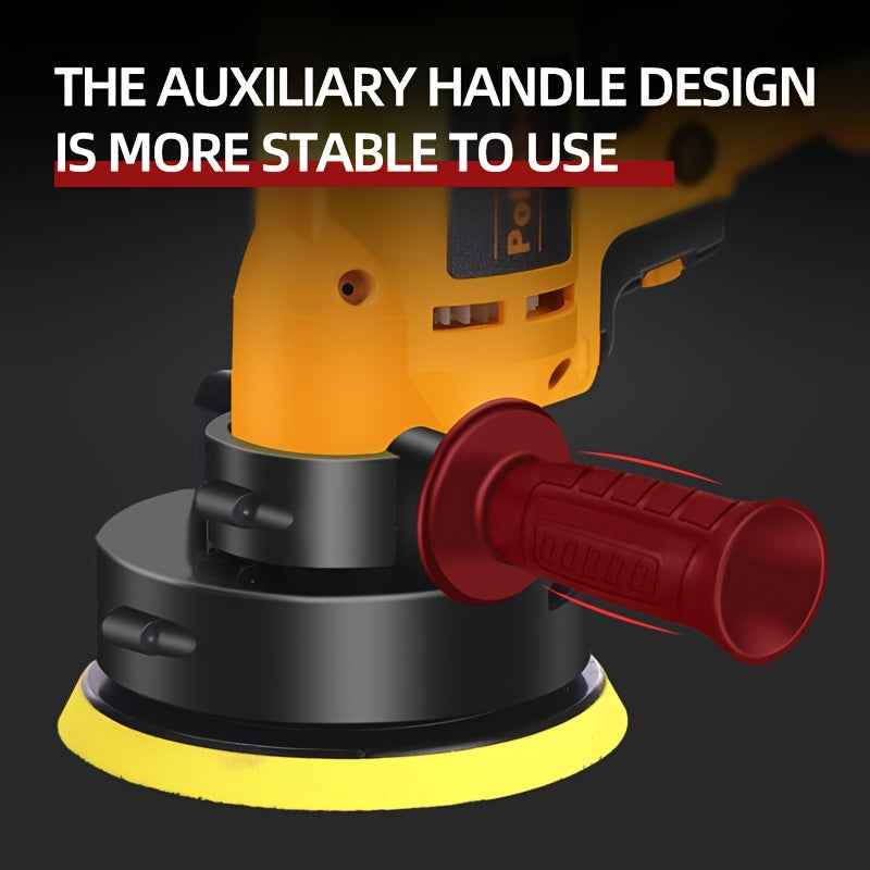 Mini Car Polisher Electric 220V EU Plug Adjustable Power for Car Waxing and Detailing