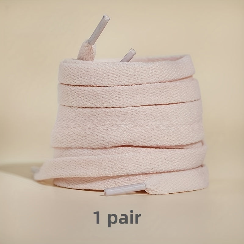 Unisex Canvas Flat Shoelaces Multi Color For Sneakers Sports Accessories