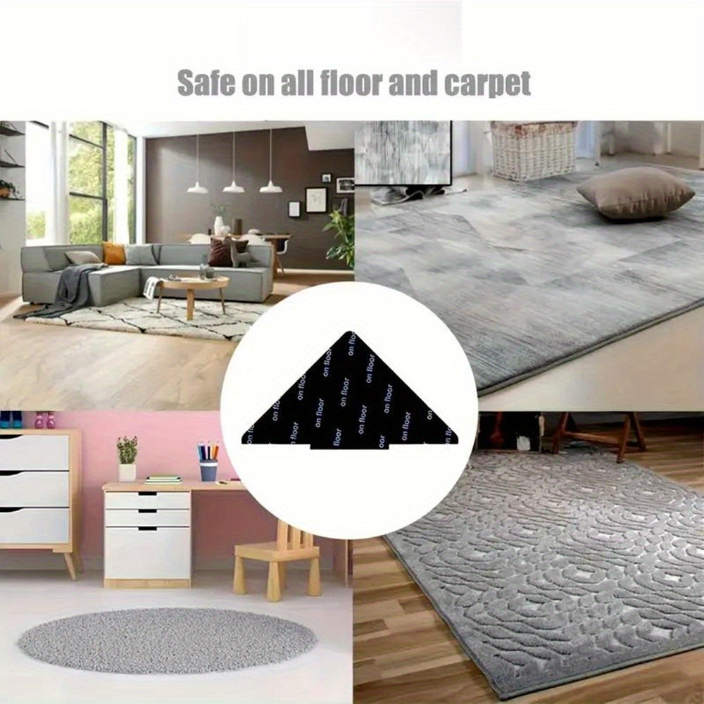 Carpet Non-slip Stickers Set of 6 14 28 Washable Anti Curling Rug Tape Pads