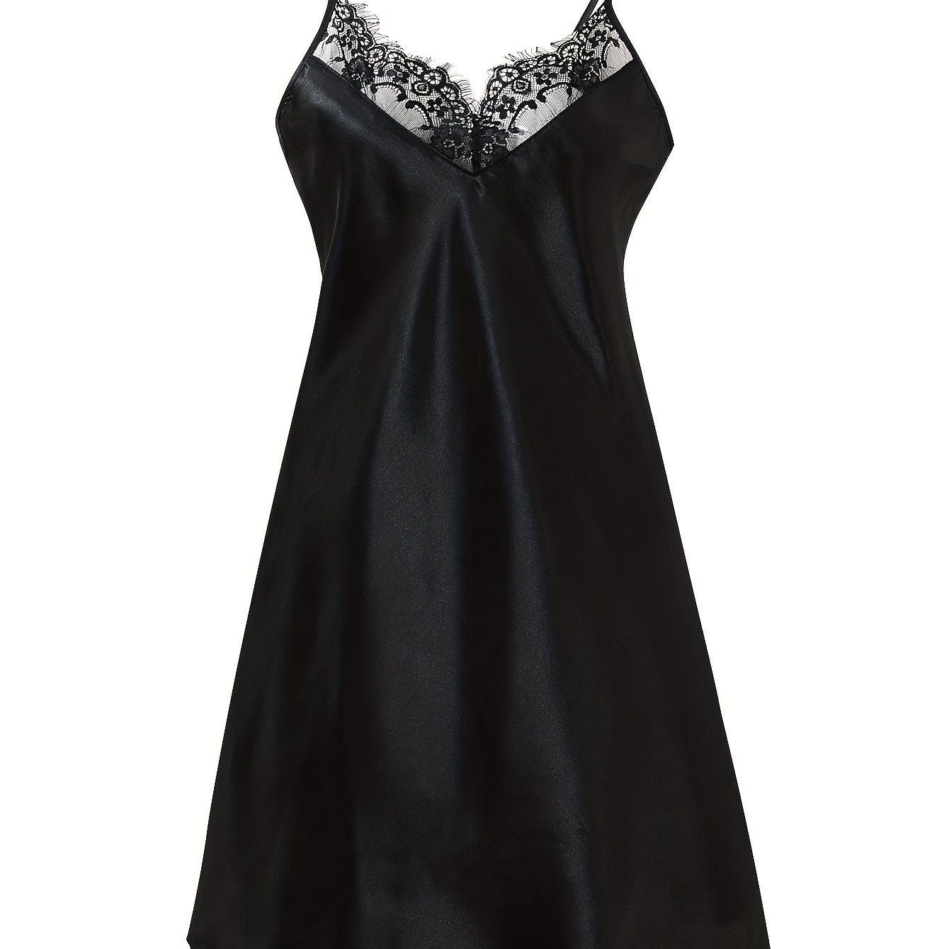 Women's Floral Lace Cami Dress Satin Slip Lingerie