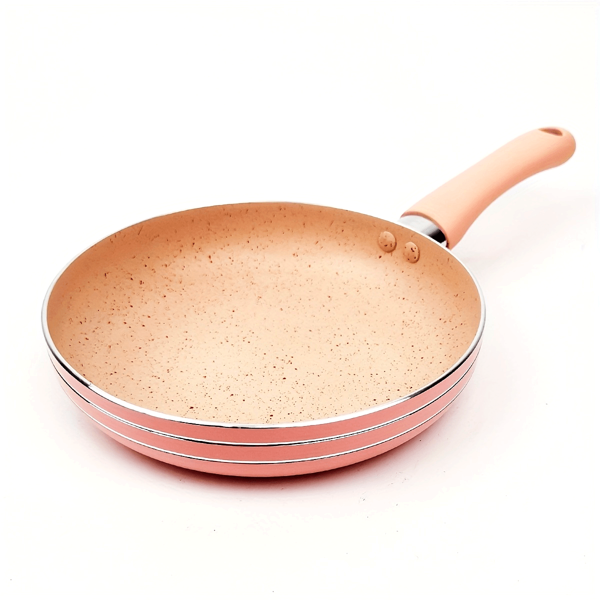 Small Non-Stick Aluminum Frying Pan in Pastel Colors for Kitchen Use