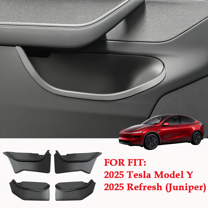 Car Door Organizer Set TPE Juniper for Y2025 Model Front Rear Storage