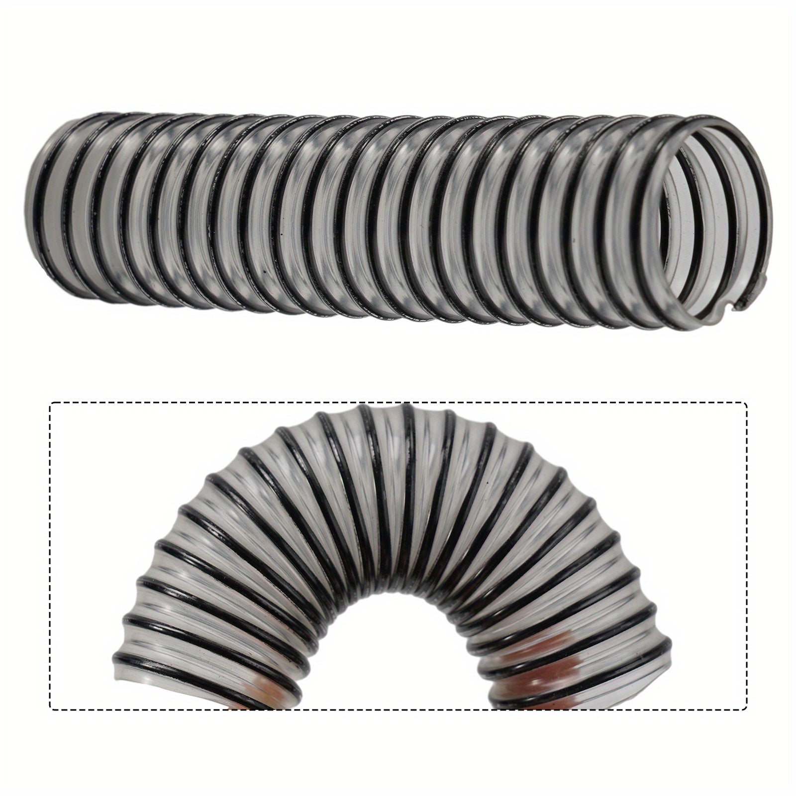 Replacement Plastic Floor Brush Hose for Vacuum Cleaners with Spring-Loaded Design