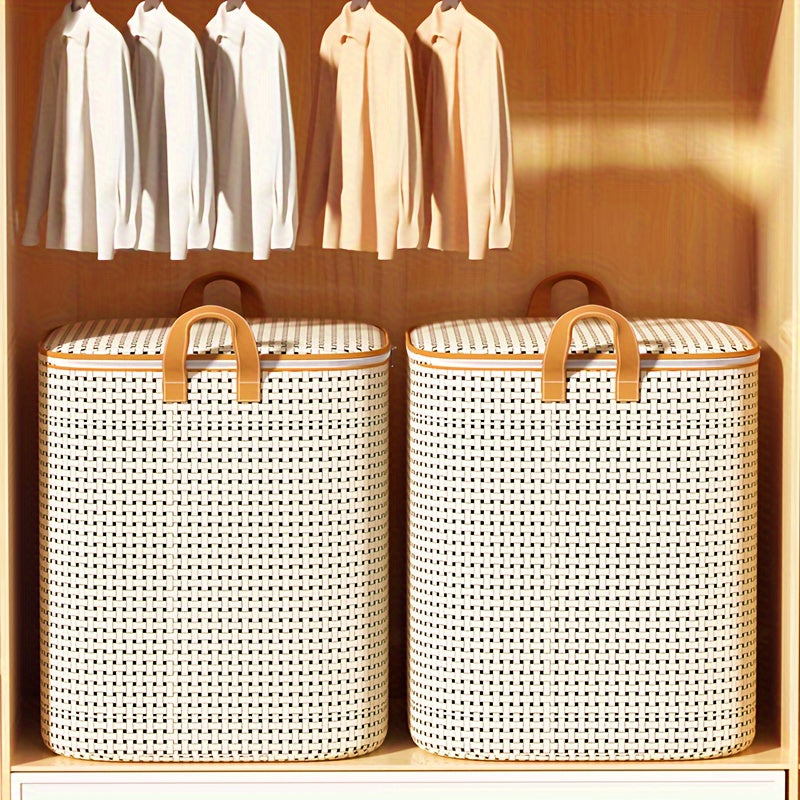 Large Waterproof Storage Bag for Clothes and Quilts Moisture-Resistant Plastic Organizer