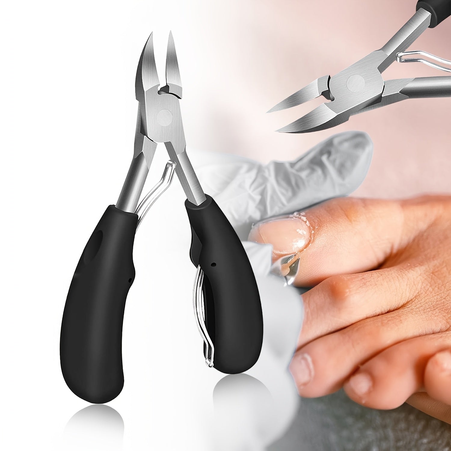 Unisex Professional Ingrown Toenail Clippers Sharp Curved Blade Pedicure Tool