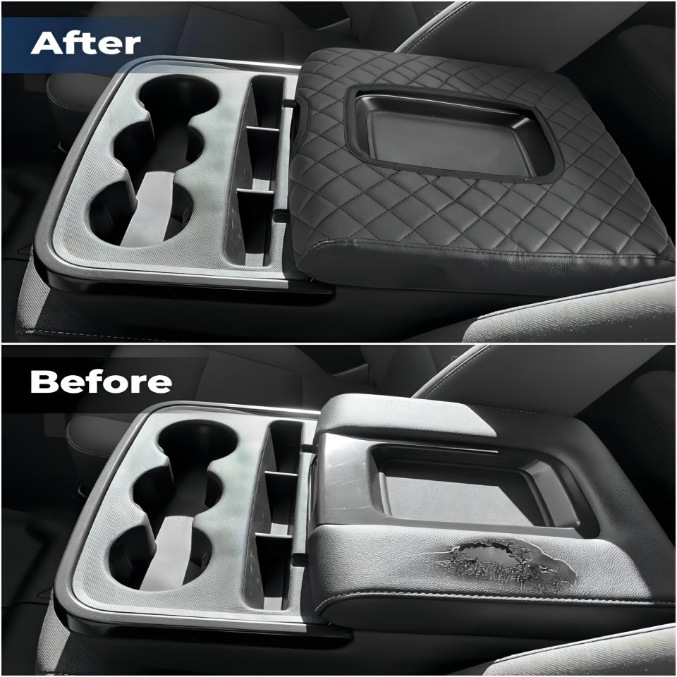 Universal PU Leather Center Console Cover for 40/20/40 Long Seat