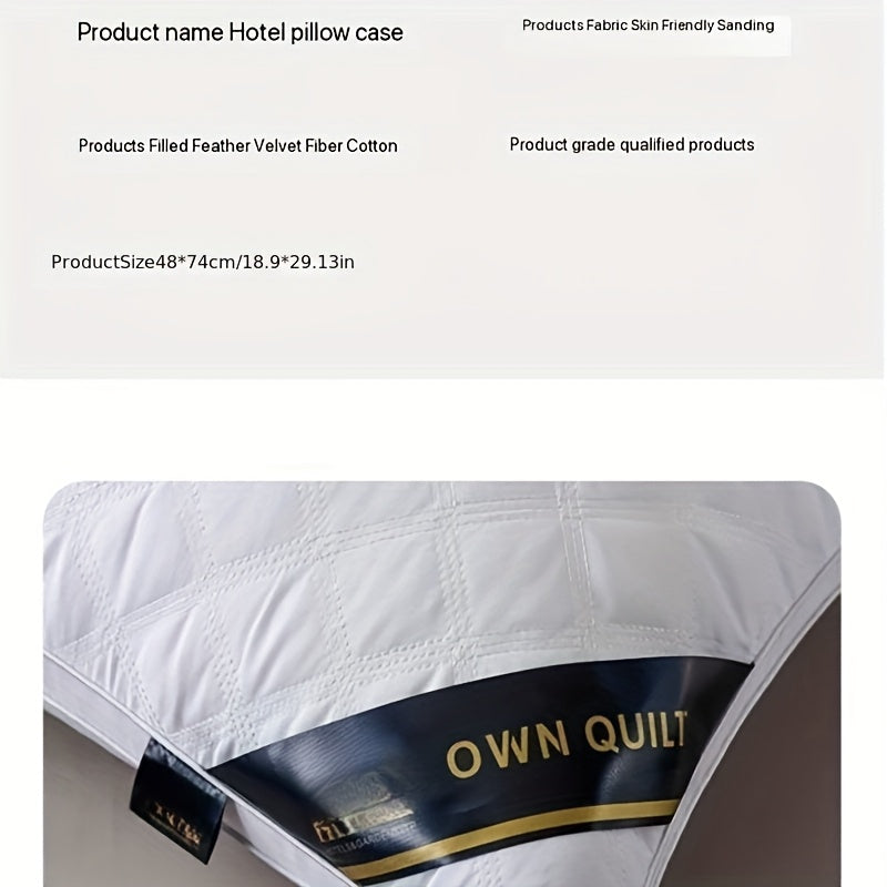 Ikkita gippoallergik 3D yostiq, yumshoq tikilgan fermuari bo'lgan bo'yin qo'llab-quvvatlash, nafas oladigan to'qilgan polyester, mashinada yuvish mumkin va kattalar uchun ko'p maqsadli, mehmonxona sifatida uyqu taklif etadi.