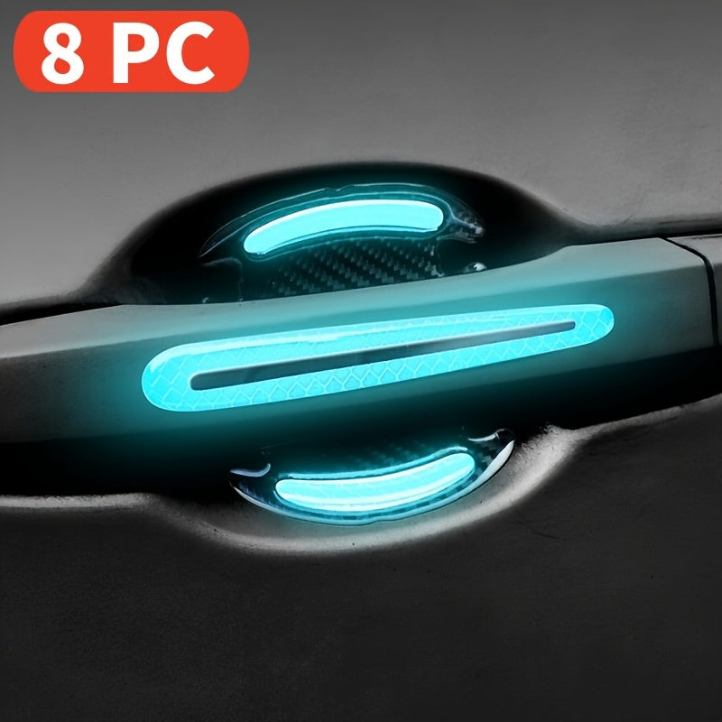 Protector de muñecas para coche, pegatina reflectante, protector de arañazos para pintura de coche