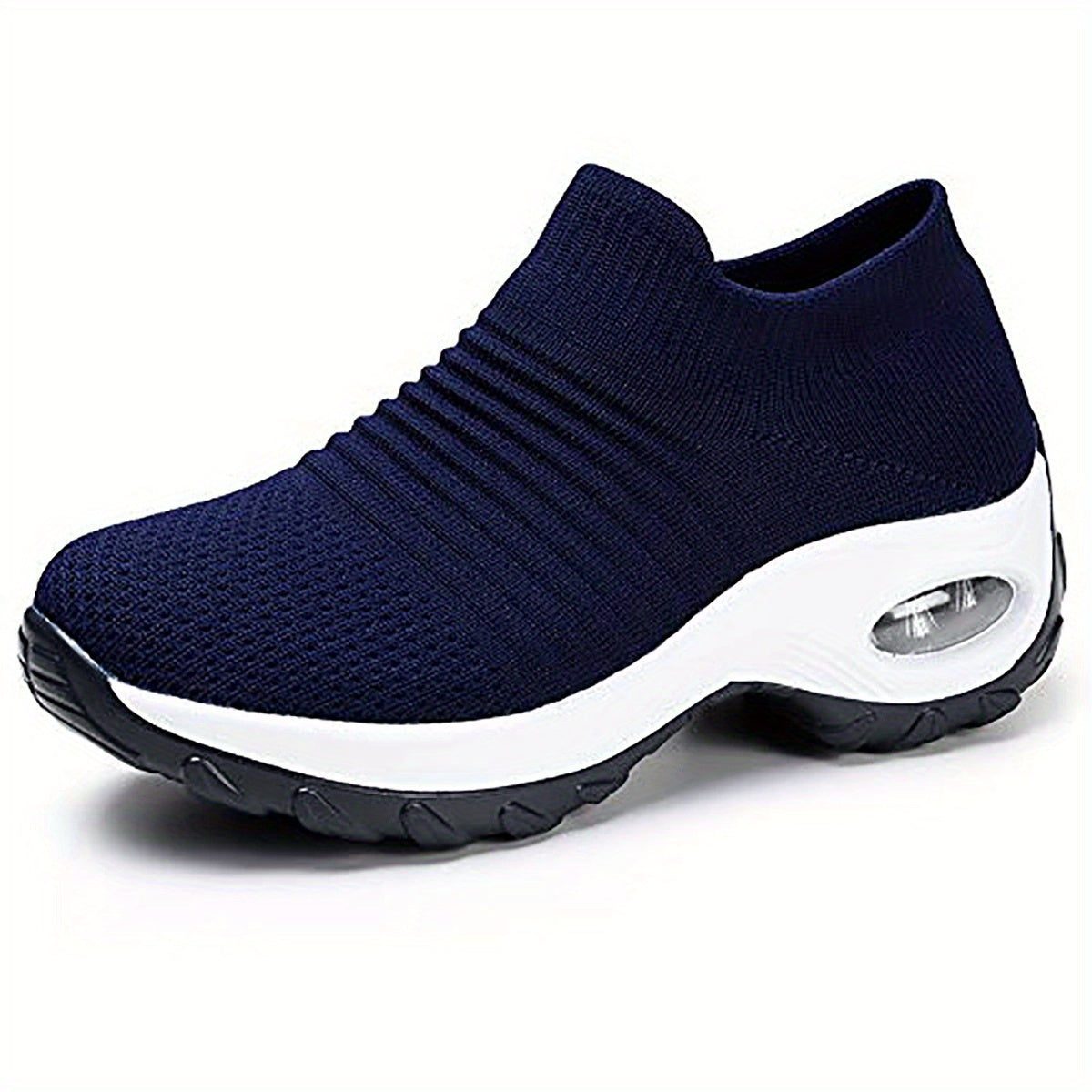 Women's Mesh Chunky Sneakers With Air Cushion Sole, Low Top Athletic Shoes